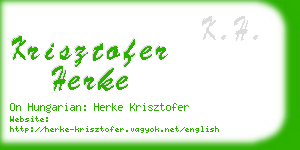 krisztofer herke business card